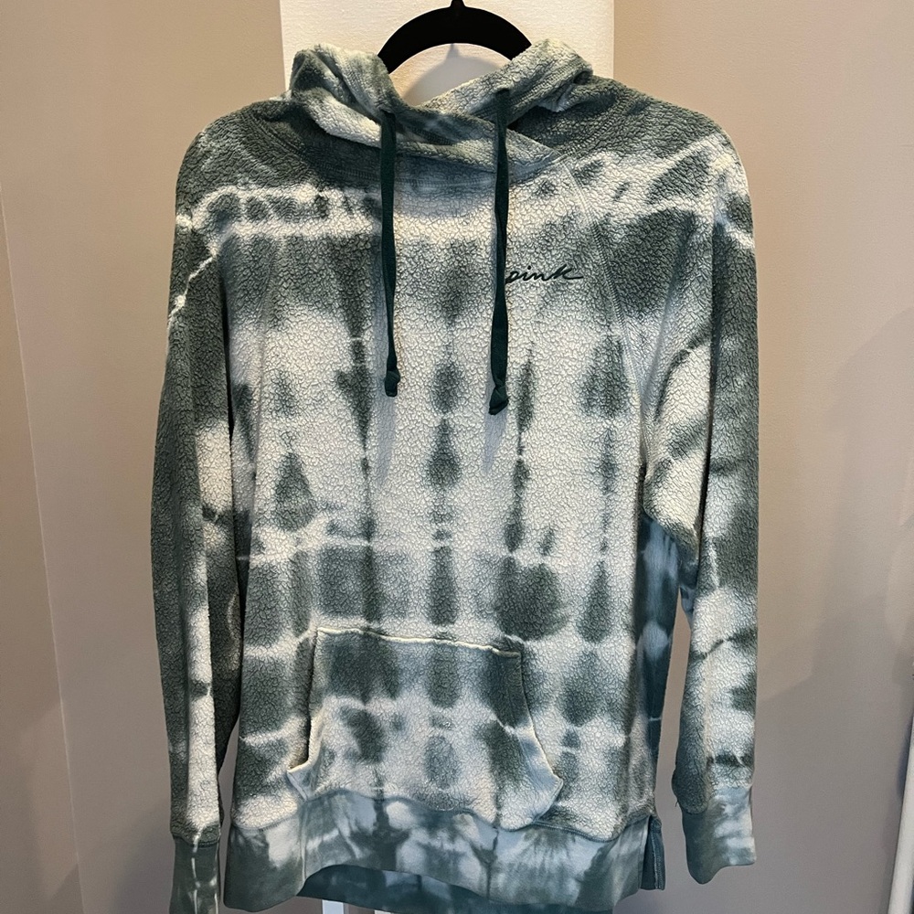 By PINK green tie-dye sweatshirt